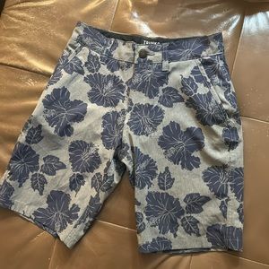 Hawaiian swim trunks. Sz M. Grey /navy. Boys shorts. 🌴